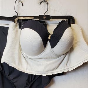 Torrid strapless longline bikini top